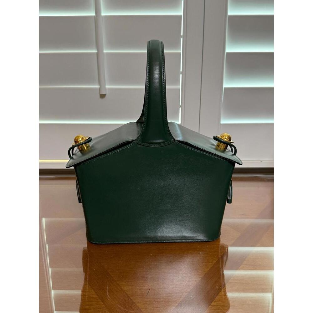 Celine Starball House Leather Green Basket Hand Bag - Picture 3 of 11